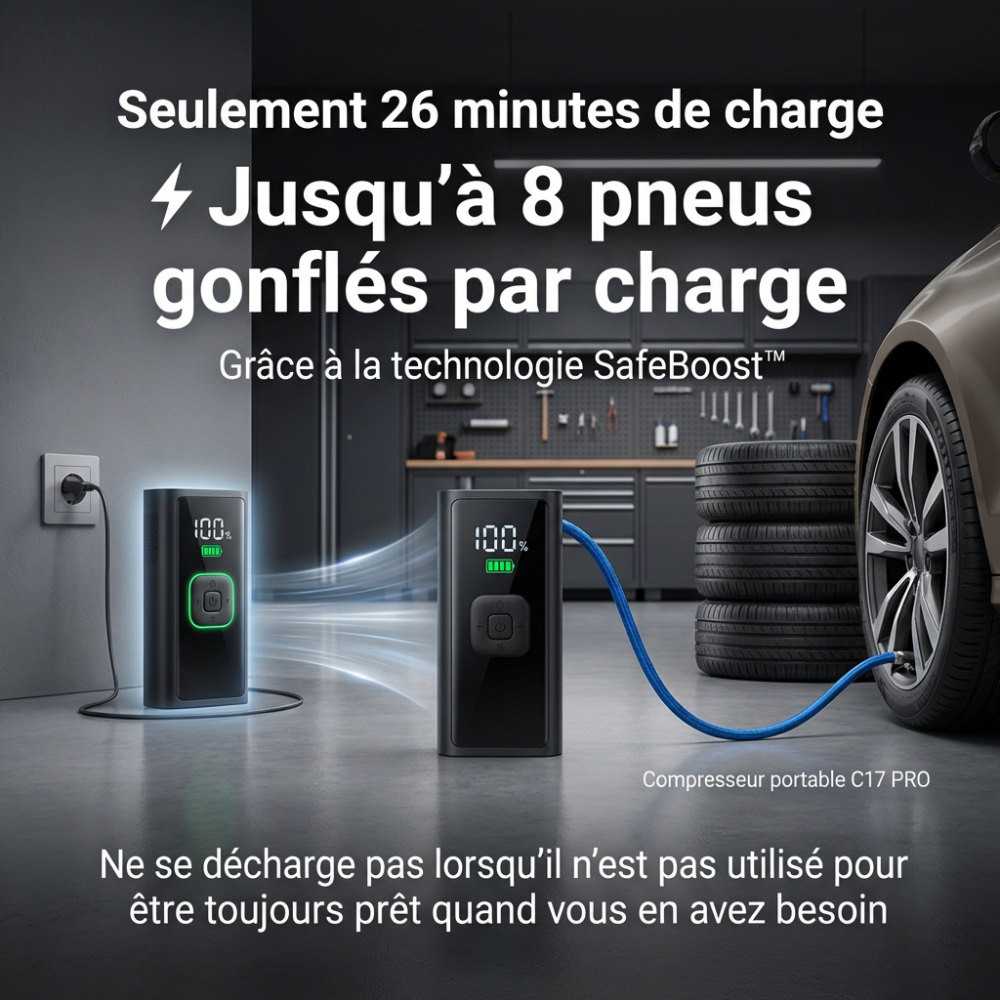 Compresseur d’Air Professionnel et Intelligent Sans Fil