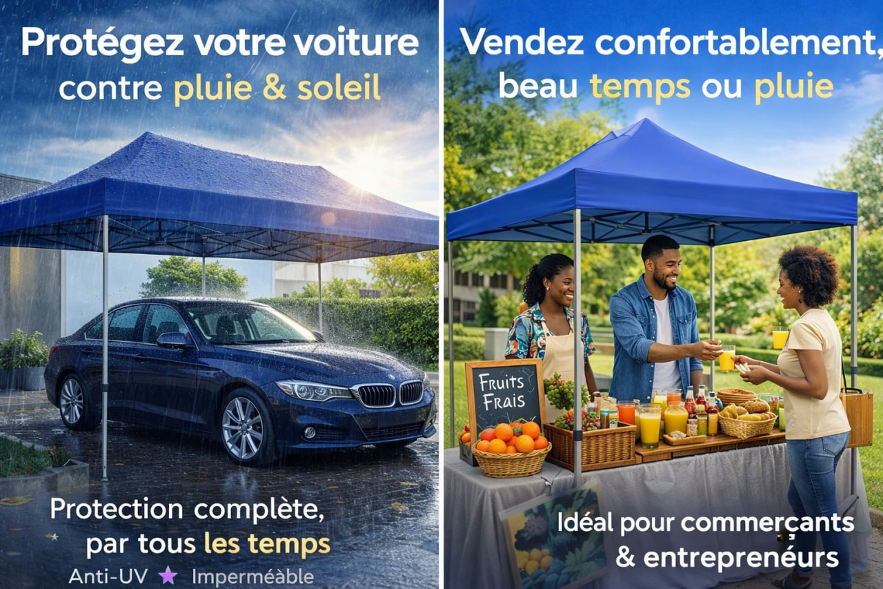Promo Bâche Tente 3m x 3m pour 24H