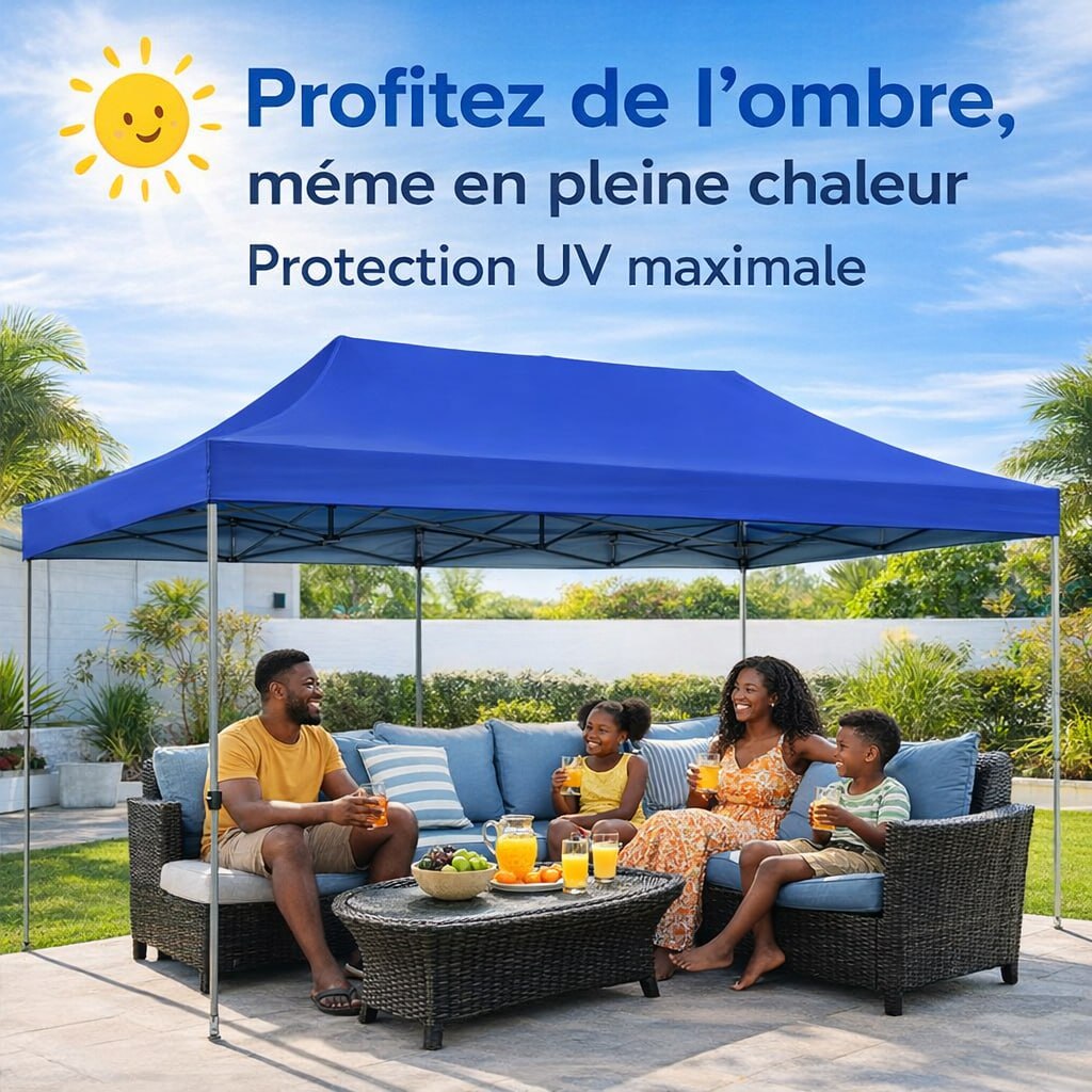 Promo Bâche Tente 3m x 3m pour 24H